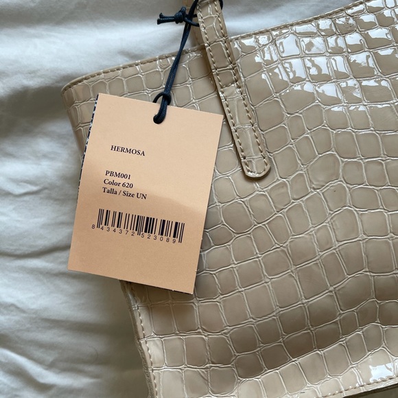 Paloma Wool Ecru Hermosa Leather Bag - Picture 2 of 5